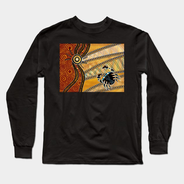 Crabby Large Long Sleeve T-Shirt by Jkgaughan